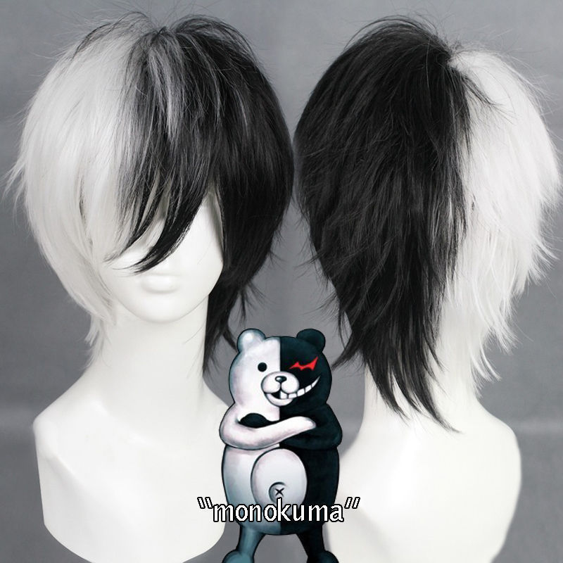 Men Accessories H&M - Аниме игра Danganronpa черно-белый парик медведя