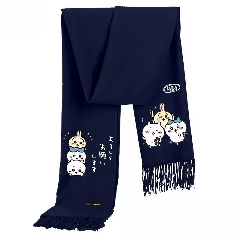 Men Accessories To Look Good - Шарф-накидка Chiikawa Hachiware Usagi Kawaii с