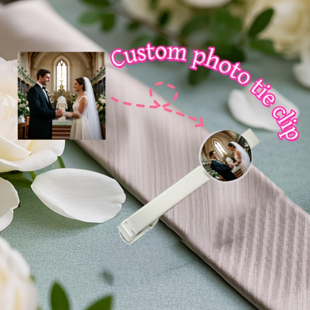 Men Accessories For Wedding - Зажим для галстука с гравировкой фото