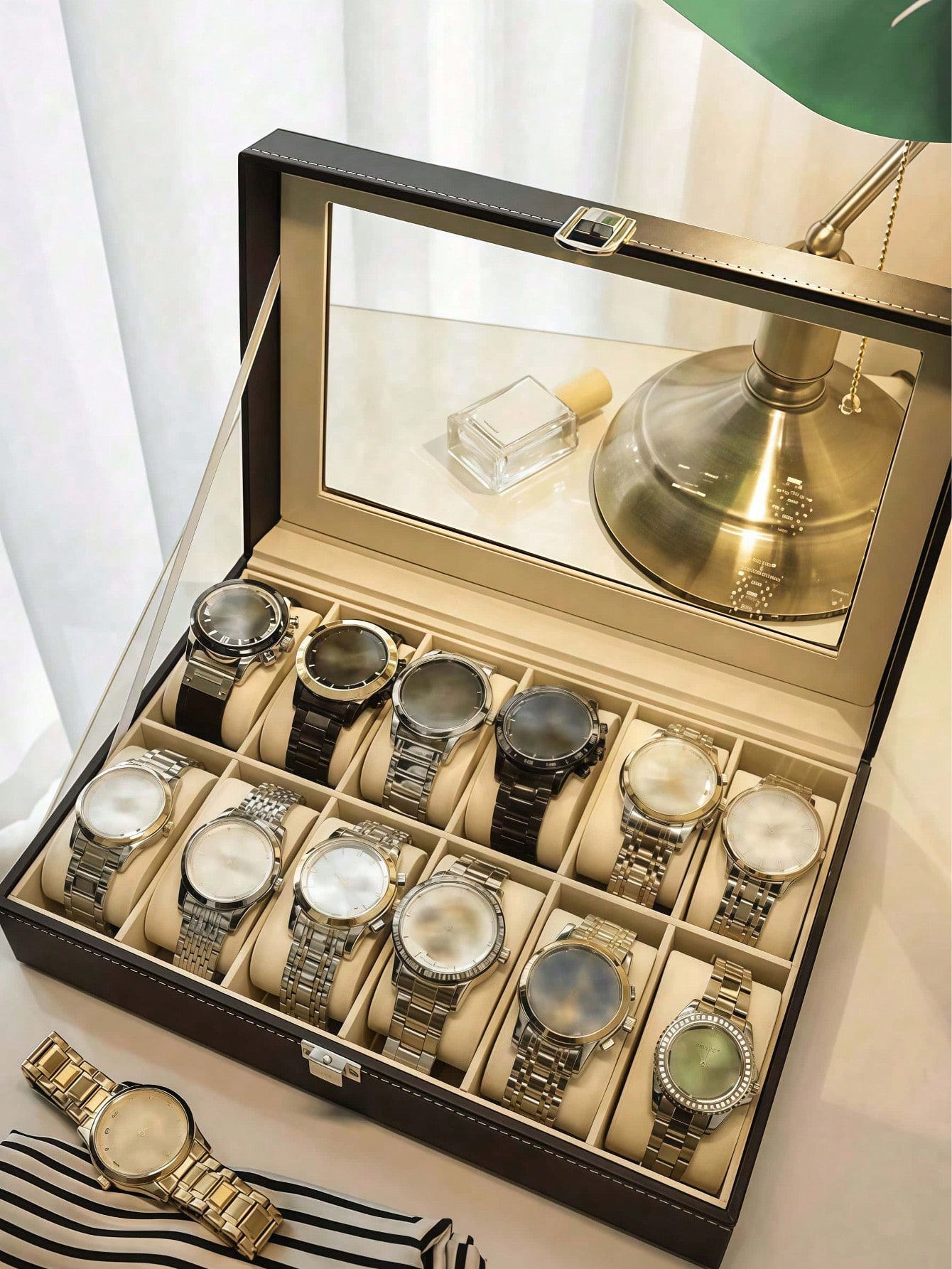 Кожаная шкатулка для часов с з – обзор и цена Men'S Accessories Case