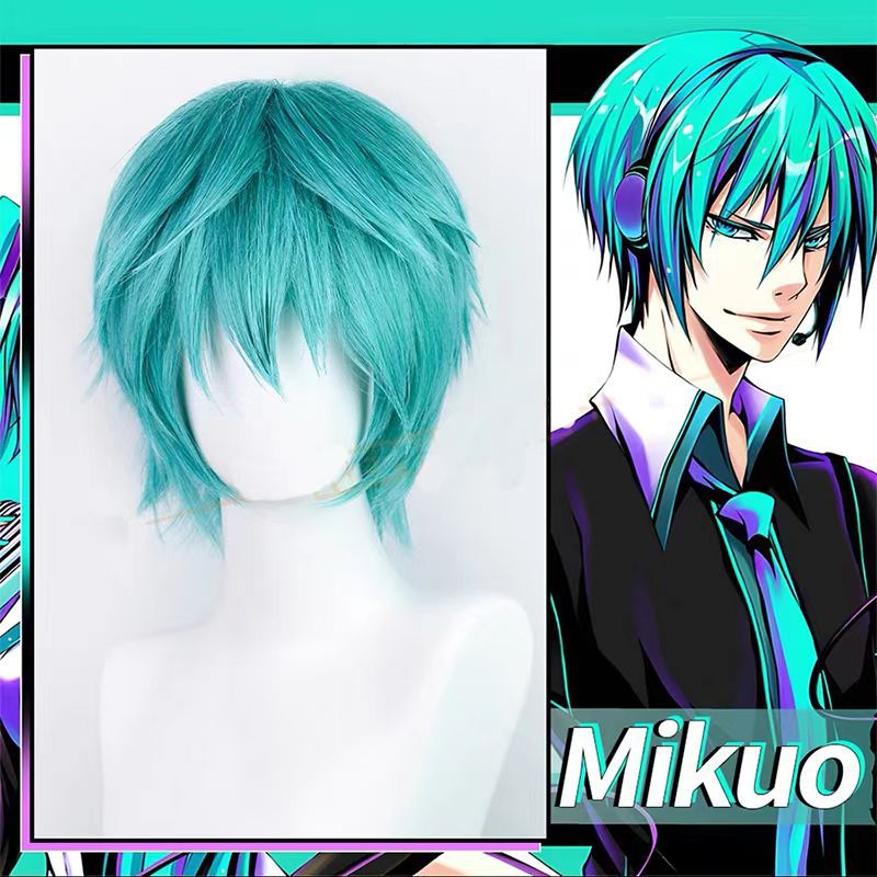 Парик для косплея Mikuo, синий – обзор и цена Men Accessories H&M