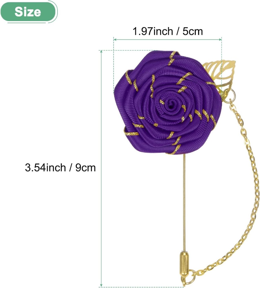 Брошь-роза из ткани с золотыми – обзор и цена Men Accessories For Wedding